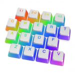 SPC Gear KC104 Pudding Double Shot PBT Onyx White Keycaps